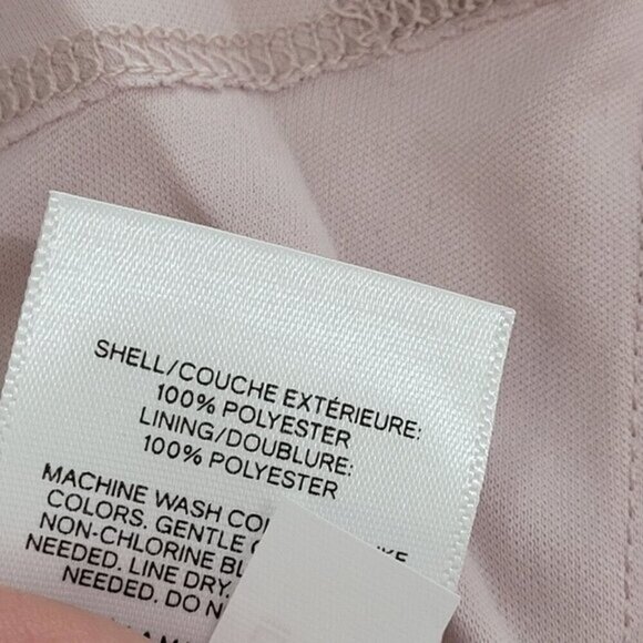 NWT Express Womens Pink Ruffle Hem Halter Neck Midi‎  Dress L High low - Picture 5 of 9